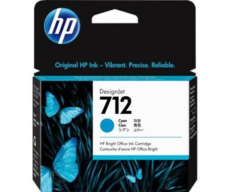 HP 712 29-ml Cyan DesignJet Ink Cartridge (MC50)
