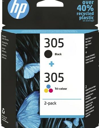 HP 305 - Dual Pack - Cartouche Noire & 3-couleurs (MC24)