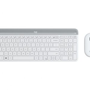 CLAVIER & SOURIS LOGITECH MK470 Ultra-Slim s/fil USB * Blanc