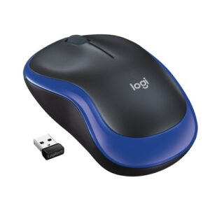 SOURIS LOGITECH M185 Ambidextre Optique s/fil • Bleu 910-002236