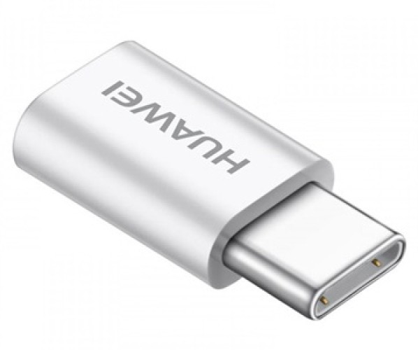 Adaptateur Micro USB vers USB Type-C Huawei - Dongle Blanc – Image 1