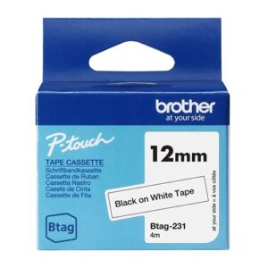 BROTHER 12MM BTAG231 NOIR SUR BLANC