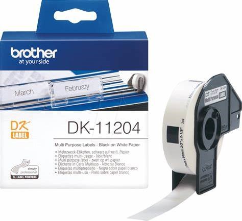 ETIQUETTES Brother dk-11204 papier thermique – Image 1
