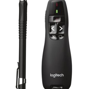 LOGITECH R400 Pointeur Laser s/fil (Rouge 15m) +étui * 910-001356