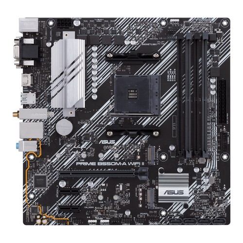 CM ASUS B550M-A WIFI II (sAM4) 4DDR4 PCIE DVI-D/HDMI/VGA mATX – Image 1