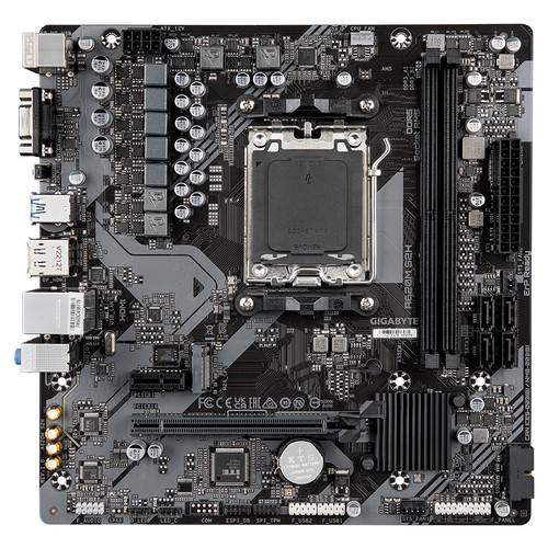 CM GIGABYTE SOCK AM5 A620M S2H 2DDR5 6400 PCIE16 M.2 HDMI/VGA/DP m/AT – Image 2