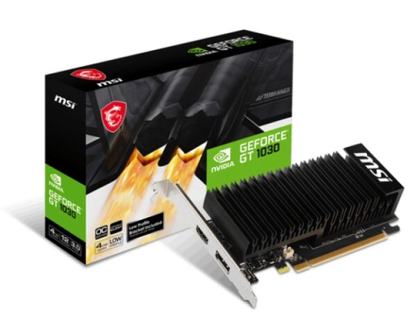 CV MSI GT1030 4GB OC HDMI/DP LowProfile PCIe3.0 – Image 1