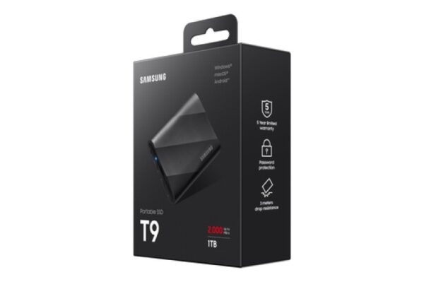 SAMSUNG Externe T9 1To SSD USB-C * MU-PG1T0B Noir (TCP 6€ incluse) – Image 4