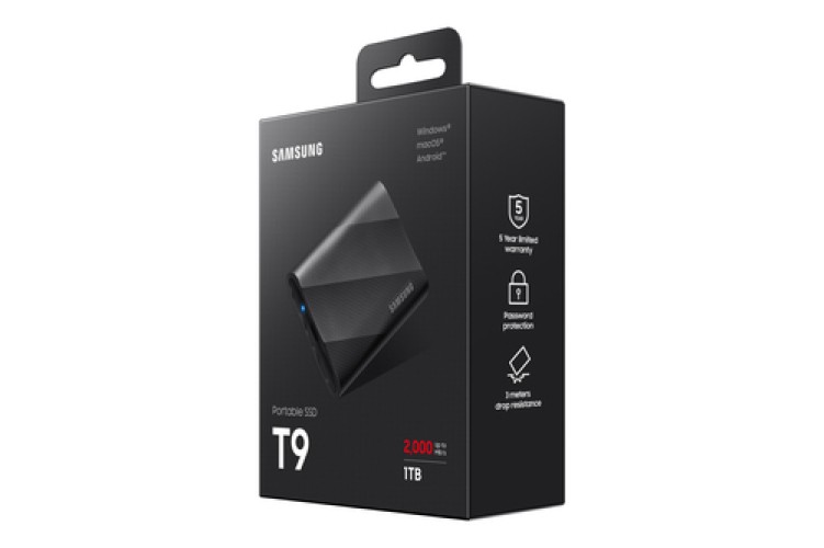 SAMSUNG Externe T9 1To SSD USB-C * MU-PG1T0B Noir (TCP 6€ incluse) – Image 4