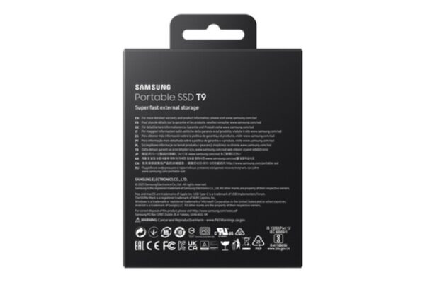 SAMSUNG Externe T9 1To SSD USB-C * MU-PG1T0B Noir (TCP 6€ incluse) – Image 2