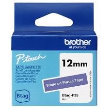 BROTHER 12MM BTAGF35 BLANC SUR VIOLET