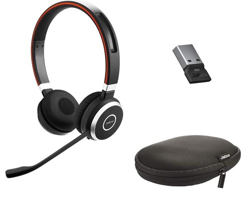 Casque Evolve 65 Arceau Appels/Musique Micro-USB Bluetooth Noir – Image 1