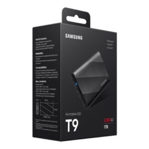 SAMSUNG Externe T9 1To SSD USB-C * MU-PG1T0B Noir (TCP 6€ incluse) – Image 3