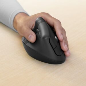 SOURIS LOGITECH LIFT Vertical Ergo s/fil+BTO Gaucher Gris 910-006474 – Image 3