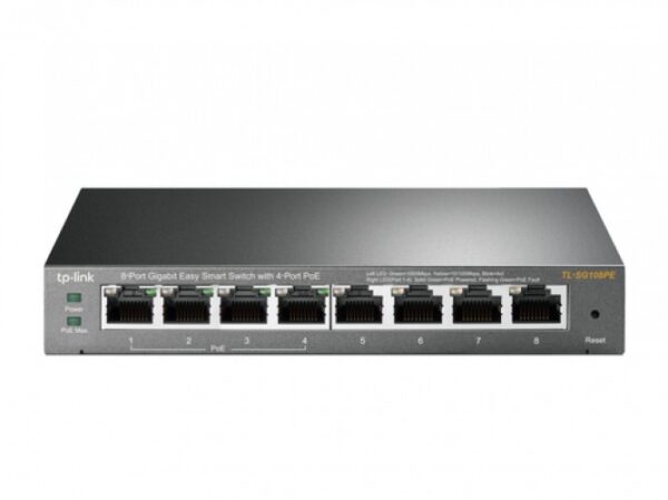 TP-LINK TL-SG108PE * SWITCH 8 ports GbLAN dont 4xPoE (55W) EasySmart – Image 1