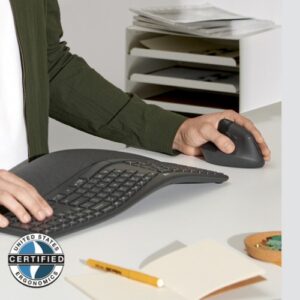 SOURIS LOGITECH LIFT Vertical Ergo s/fil+BTO Gaucher Gris 910-006474 – Image 4