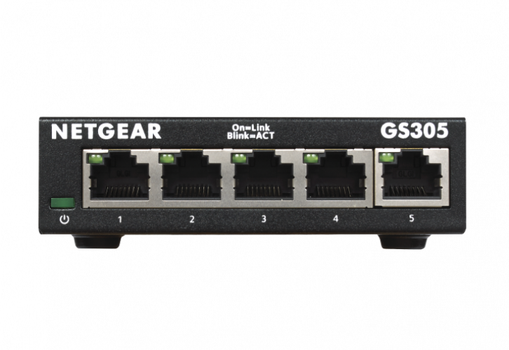 NETGEAR GS305-300PES * Switch 5 ports GbLAN Boîtier Métal – Image 1