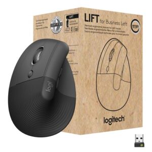 SOURIS LOGITECH LIFT Vertical Ergo s/fil+BTO Gaucher Gris 910-006474