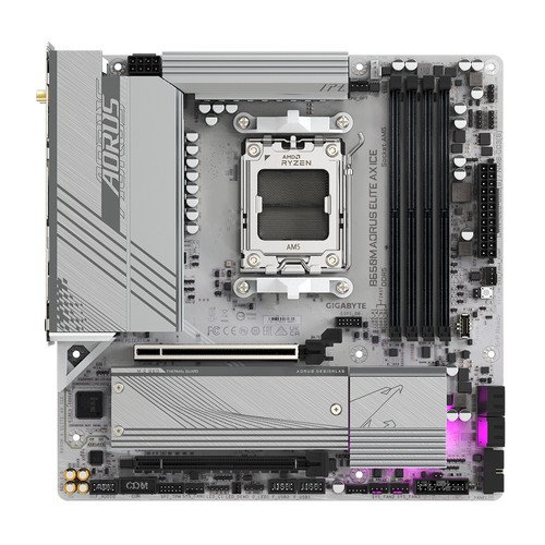 CM GIGABYTE B650M A ELITE AX ICE AM5 DDR5 m/ATX – Image 2