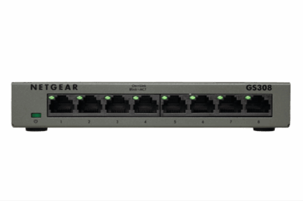 NETGEAR GS308-300PES * Switch 8 ports GbLAN Boîtier Métal – Image 1
