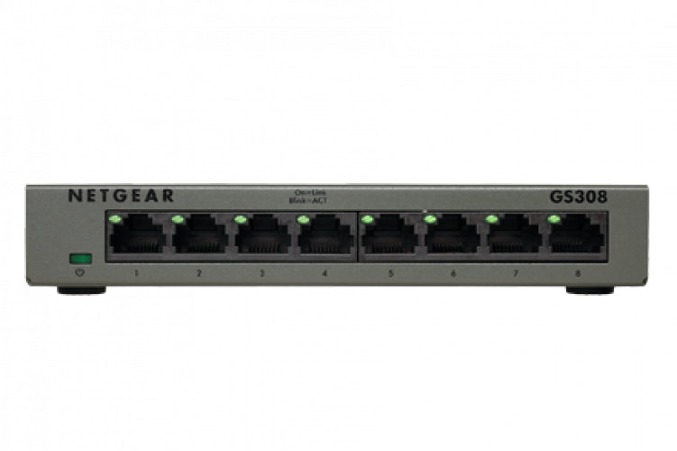NETGEAR GS308-300PES * Switch 8 ports GbLAN Boîtier Métal – Image 1
