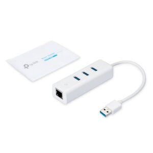 TP-LINK UE330 * Adaptateur 2-en-1 HUB3.0 3 ports +1xGbLAN – Image 3
