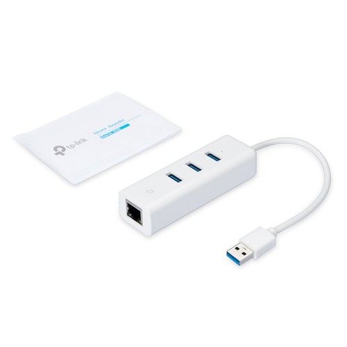 TP-LINK UE330 * Adaptateur 2-en-1 HUB3.0 3 ports +1xGbLAN – Image 3