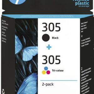 HP 305 - Dual Pack - Cartouche Noire & 3-couleurs (MC24)