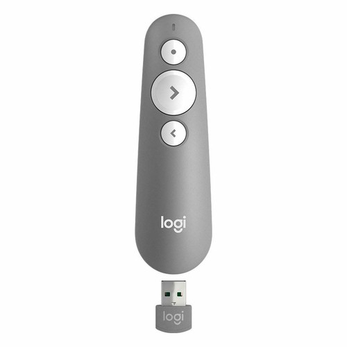 LOGITECH R500s Pointeur Laser Dual (USB+BTO) s/fil 20m PC/Mac * Gris – Image 1