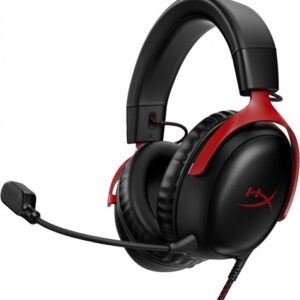 HyperX Cloud III Casque gamer filaire, 7.1 Virtual Surround - Rouge