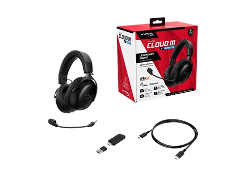 HyperX Cloud III S Casque Gamer sans fil - Noir – Image 1