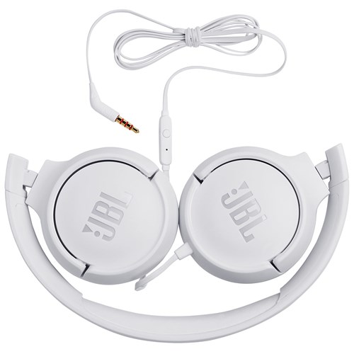 NOEL JBL Tune 500 On-ear Foldable wired Headset White TARIF=23€ – Image 1