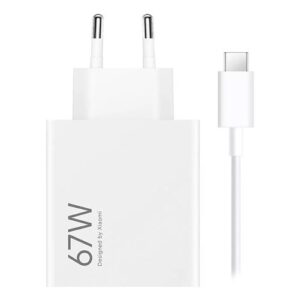 CHARGEUR 67W + CABLE USB-C XIAOMI (BLANC)