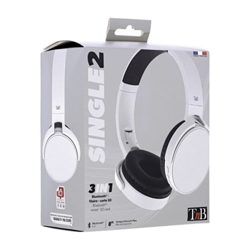 SINGLE 2 - Casque sans fil Bluetooth 5.0 BLANC – Image 1