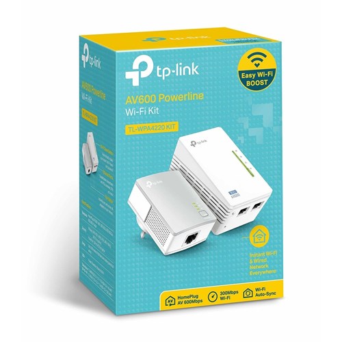 Kit 2 CPL AV600 + WiFi N 300 Mbps sans prise – Image 1