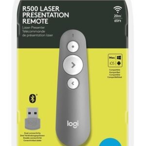 LOGITECH R500s Pointeur Laser Dual (USB+BTO) s/fil 20m PC/Mac * Gris – Image 3