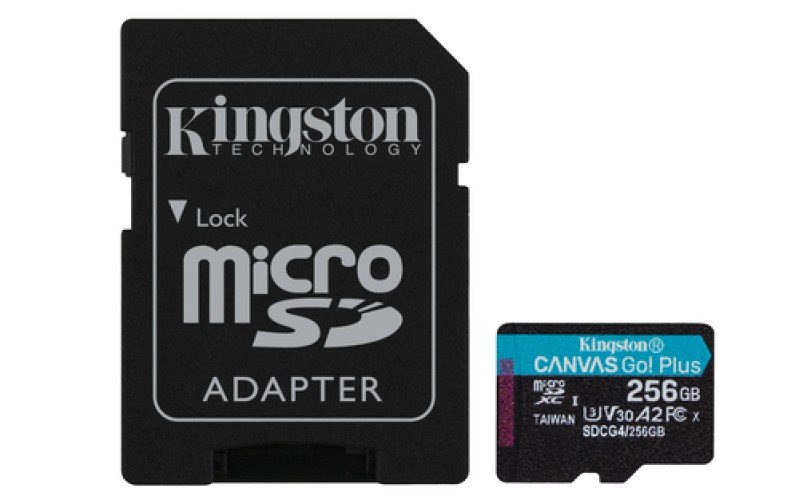 MicroSD 256Go Kingston UHS-I Canvas Go! Plus c10 U3 (TCP 4.00€ incl.) – Image 1