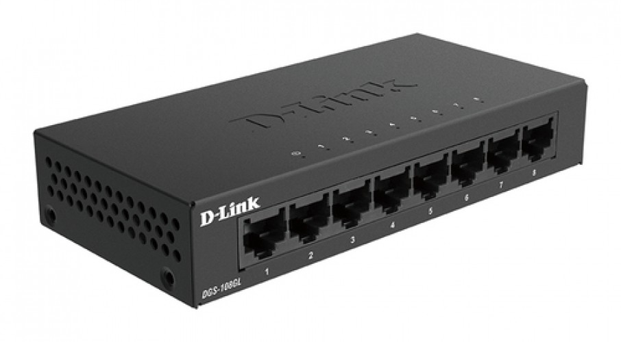 D-LINK DGS-108GL * Switch 8 PORTS 10/100/1000 Boitier Métal – Image 2