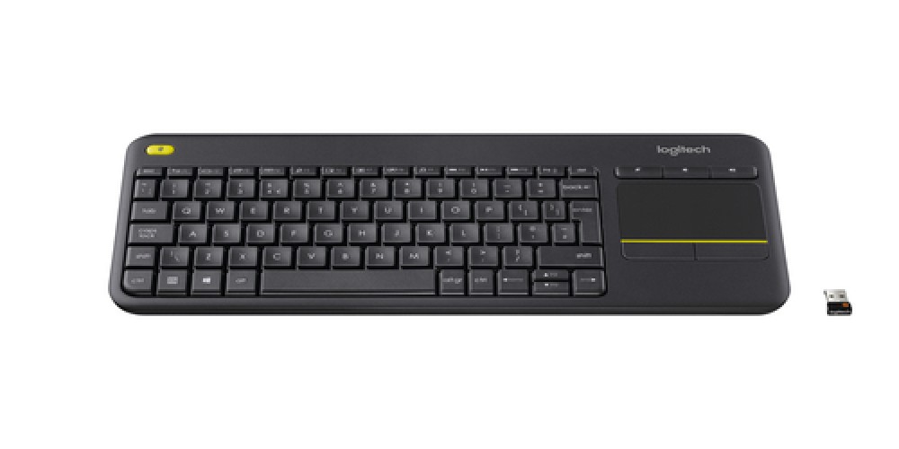 CLAVIER LOGITECH K400 Plus Wireless Touchpad KBD Noir * 920-007129 – Image 1