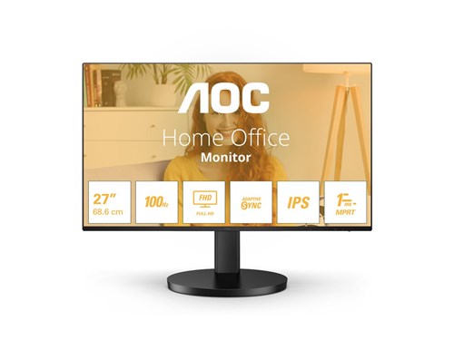 Ecran AOC 27' 16:9 IPS 100Hz 1920x1080 D-SUB x 1 HDMI x 1x 1.4 – Image 1