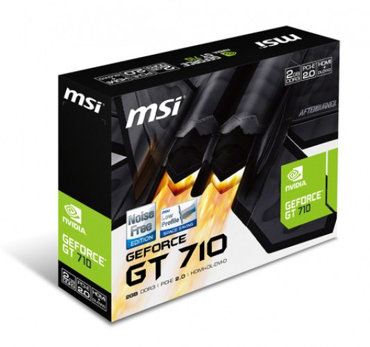 CV MSI GT710 2GD3H LP GF710 2GB DL-DVI-D HDMI VGA LOW PROFILE