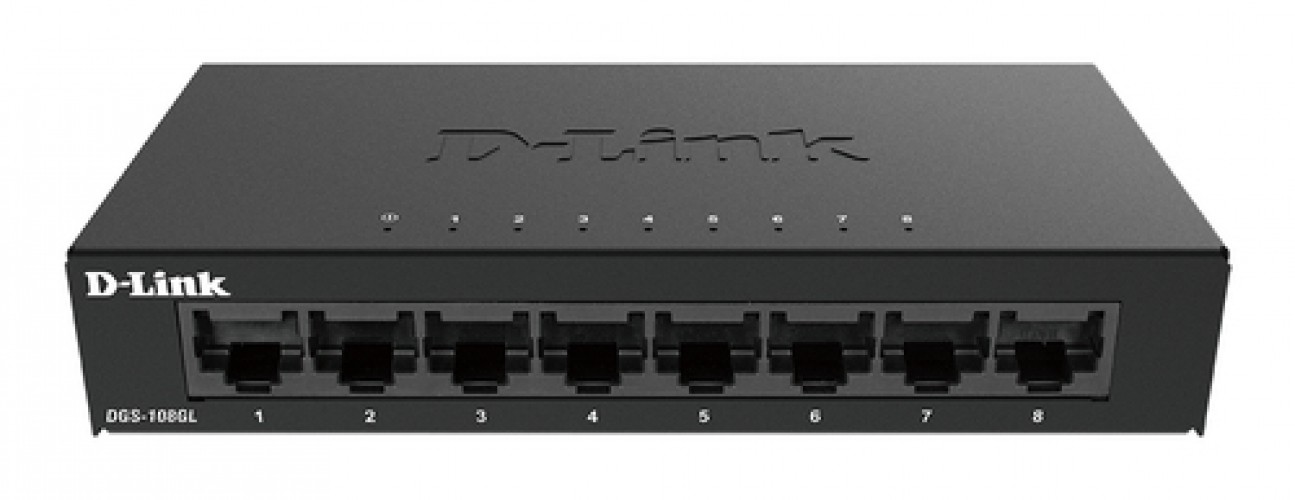 D-LINK DGS-108GL * Switch 8 PORTS 10/100/1000 Boitier Métal – Image 1