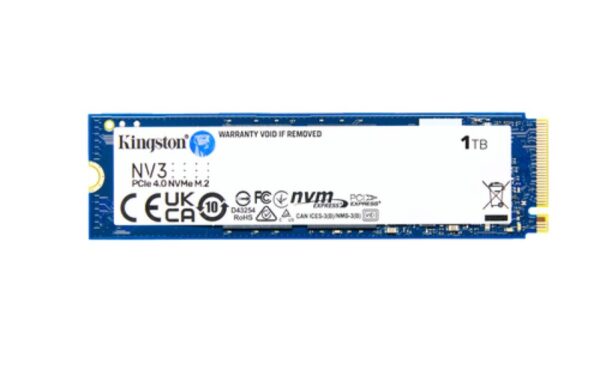 Disque Dur SSD Kingston NV3 1To M.2 NVMe PCIe (Nu) 2280