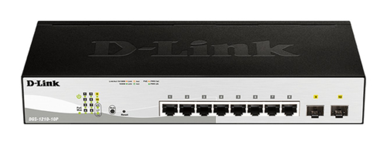 D-LINK DGS-1210-10P Switch 10xGbL PoE () 2xSFP manageable – Image 1