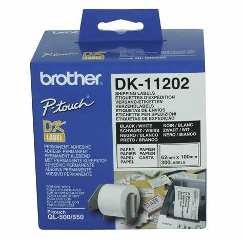 ETIQUETTES Brother dk-11202 papier thermique