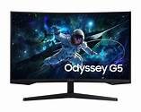 ODYSSEY G5-écran LED 32'' incurvé QHD @ 165 Hz, VA, 300 cd/m² 1x HDMI, 1x connecteur de port DP Auto Source Switch+ : détecte automatiquement les sources connectées