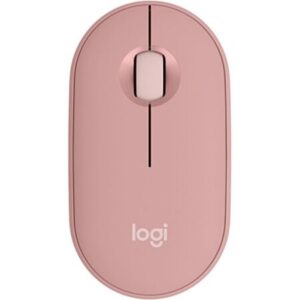 Logitech Pebble Mouse 2 M350s -optique-3 boutons-sans fils-rose Bluetooth 5.2 LE