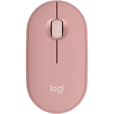 Logitech Pebble Mouse 2 M350s -optique-3 boutons-sans fils-rose Bluetooth 5.2 LE