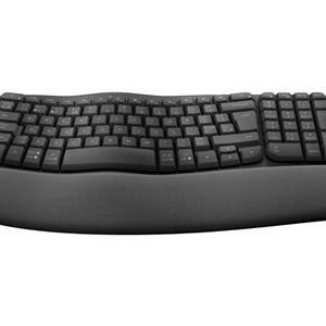 Logitech Wave Keys for Business - GRAPHITE - FRA - 2.4GHZ/BT COMPATIBILITÉ MULTI-SYSTÈME connexion sans fil Bluetooth® Low Energy ou Logi Bolt