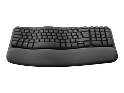 Logitech Wave Keys for Business - GRAPHITE - FRA - 2.4GHZ/BT COMPATIBILITÉ MULTI-SYSTÈME connexion sans fil Bluetooth® Low Energy ou Logi Bolt